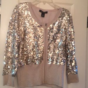 White House Black Market Sequin Jacket